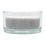 Glasschale Outdoor mit Dochtkerze, Outdoor Kerze, Silbergrau, WENZEL, 150/80 mm, Brenndauer ca. 20h - luterne.shop