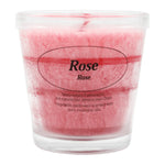 Duftkerze im Glas, Rose, 100% pflanzliches Stearin, KERZENFARM HAHN, mit reinen ätherischen Ölen, Brenndauer ca. 24h