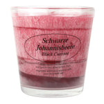 Duftkerze im Glas, Schwarze Johannisbeere, 100% pflanzliches Stearin, KERZENFARM HAHN, mit reinen ätherischen Ölen, Brenndauer ca. 24h