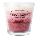Duftkerze im Glas, Vanille-Patchouli, 100% pflanzliches Stearin, KERZENFARM HAHN, mit reinen ätherischen Ölen, Brenndauer ca. 24h - luterne.shop