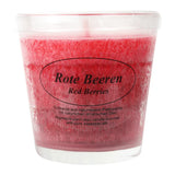 Duftkerze im Glas, Rote Beeren, 100% pflanzliches Stearin, KERZENFARM HAHN, mit reinen ätherischen Ölen, Brenndauer ca. 24h - luterne.shop