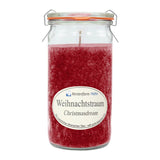 Duftkerze im XL-Weckglas®, Weihnachtstraum, 100% pflanzliches Stearin, KERZENFARM HAHN, mit reinen ätherischen Ölen, Brenndauer ca. 40h - luterne.shop
