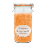 Duftkerze im XL-Weckglas®, Orange-Vanille, 100% pflanzliches Stearin, KERZENFARM HAHN, mit reinen ätherischen Ölen, Brenndauer ca. 40h - luterne.shop