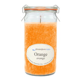 Duftkerze im XL-Weckglas®, Orange, 100% pflanzliches Stearin, KERZENFARM HAHN, mit reinen ätherischen Ölen, Brenndauer ca. 40h - luterne.shop