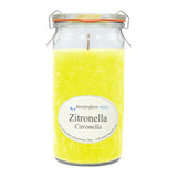 Duftkerze im XL-Weckglas®, Zitronella, 100% pflanzliches Stearin, KERZENFARM HAHN, mit reinen ätherischen Ölen, Brenndauer ca. 40h - luterne.shop