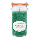 Duftkerze im XL-Weckglas®, Winterwald, 100% pflanzliches Stearin, KERZENFARM HAHN, mit reinen ätherischen Ölen, Brenndauer ca. 40h - luterne.shop