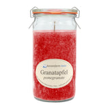 Duftkerze im XL-Weckglas®, Granatapfel, 100% pflanzliches Stearin, KERZENFARM HAHN, mit reinen ätherischen Ölen, Brenndauer ca. 40h - luterne.shop
