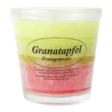 Duftkerze im Glas, Granatapfel, 100% pflanzliches Stearin, KERZENFARM HAHN, mit reinen ätherischen Ölen, Brenndauer ca. 24h - luterne.shop