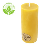 Stumpenkerze, 100% reines Bienenwachs, KERZENFARM HAHN, 95/45 mm, Brenndauer ca. 15h - luterne.shop
