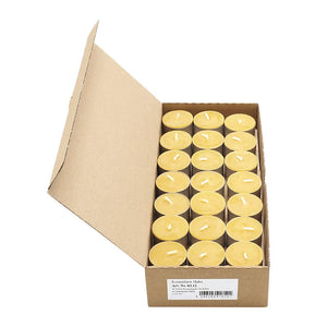 100% Bienenwachs Teelichter 40/18 mm in Alu-Hülle, KERZENFARM HAHN, Brenndauer 3,5h, 42 St.