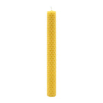 Waben-Stabkerze, 100% reines Bienenwachs, KERZENFARM HAHN, 200/20 mm, Brenndauer ca. 4h, 10 Stück