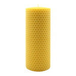 Waben-Stumpenkerze, 100% reines Bienenwachs, KERZENFARM HAHN, 150/58 mm, Brenndauer ca. 33h