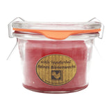 Bienenwachskerze im Weckglas, 100% reines Bienenwachs, Dunkelrot, KERZENFARM HAHN, 50/70 mm, 80 ml, Brenndauer ca. 6,5h - luterne.shop