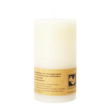 Stumpenkerze aus Paraffin, Elfenbein, 50/90 mm, KERZENFARM HAHN, Brenndauer ca. 29h - luterne.shop