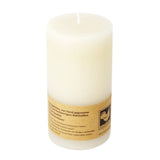 Stumpenkerze aus Paraffin, Elfenbein, 50/90 mm, KERZENFARM HAHN, Brenndauer ca. 29h - luterne.shop