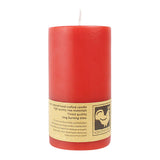 Stumpenkerze aus Paraffin, Rot, 50/90 mm, KERZENFARM HAHN, Brenndauer ca. 29h - luterne.shop