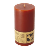 Stumpenkerze aus Paraffin, Rost, 50/90 mm, KERZENFARM HAHN, Brenndauer ca. 29h - luterne.shop