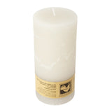 Stumpenkerze aus Paraffin, Elfenbein, Country, 65/135 mm, KERZENFARM HAHN, Brenndauer ca. 54h - luterne.shop