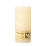 Stumpenkerze aus Paraffin, Creme, Country, 65/135 mm, KERZENFARM HAHN, Brenndauer ca. 54h - luterne.shop