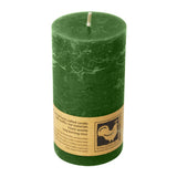 Stumpenkerze aus Paraffin, Dunkelgrün, Country, 50/90 mm, KERZENFARM HAHN, Brenndauer ca. 29h - luterne.shop