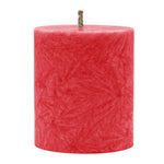 Stearin Stumpenkerze Rot, 75/64 mm, KERZENFARM HAHN, Brenndauer 19,5h