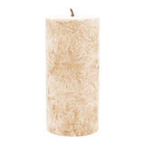 Stumpenkerze aus Stearin, Creme, 64/135 mm, 100% pflanzlicher Wachs, KERZENFARM HAHN, Brenndauer ca. 41h - luterne.shop