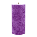 Stumpenkerze aus Stearin, Violett, 64/135 mm, 100% pflanzlicher Wachs, KERZENFARM HAHN, Brenndauer ca. 41h