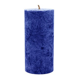 Stumpenkerze aus Stearin, Dunkelblau, 64/135 mm, 100% pflanzlicher Wachs, KERZENFARM HAHN, Brenndauer ca. 41h - luterne.shop