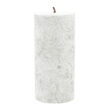 Stumpenkerze aus Stearin, Weiß, 64/135 mm, 100% pflanzlicher Wachs, KERZENFARM HAHN, Brenndauer ca. 41h - luterne.shop
