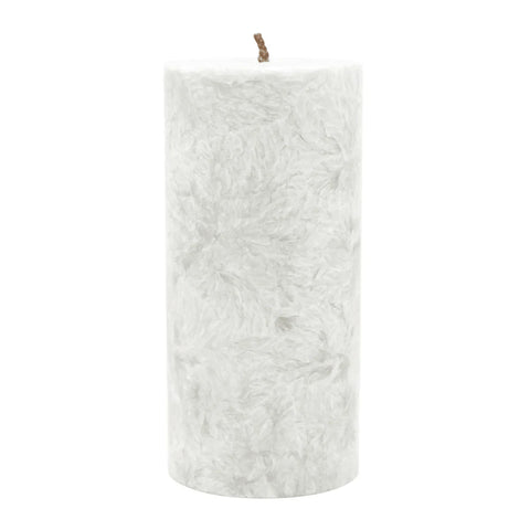 Stumpenkerze aus Stearin, Weiß, 64/135 mm, 100% pflanzlicher Wachs, KERZENFARM HAHN, Brenndauer ca. 41h - luterne.shop