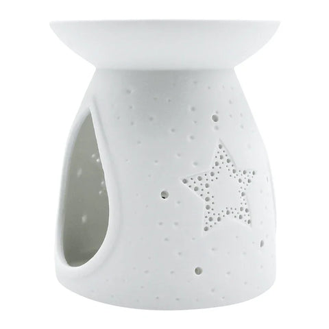 Duftlampe/ Duftstövchen aus Porzellan, Stern, KERZENFARM HAHN, H105 x Ø90 mm - luterne.shop