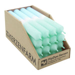 DIP DYE Stabkerzen Mint-Eisblau, 180/22 mm, KERZENFARM HAHN, Brenndauer 7h, 16 St.