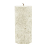 Stumpenkerze aus Stearin, Elfenbein, 64/135 mm, 100% pflanzlicher Wachs, KERZENFARM HAHN, Brenndauer ca. 41h - luterne.shop