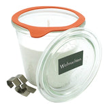 100% ÖKO-Duftkerze aus regionaler Bio-Masse im original Weckglas®, Weihnachtsduft, BIOKEMA, 94/90 mm, 290 ml, Brenndauer ca. 46h - luterne.shop