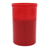100% ÖKO-Grabkerzen aus regionaler Bio-Masse, Rot, ohne Deckel, BIOKEMA, Brenndauer ca. 3 Tage, 100/63 mm, Karton 20 Stück - luterne.shop