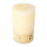 Stumpenkerze aus Paraffin, Creme, Country, 100/150 mm, KERZENFARM HAHN, Brenndauer ca. 88h - luterne.shop