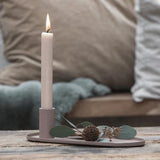 Kerzenhalter für Stabkerzen, Oval, Malva, Ib Laursen - luterne.shop