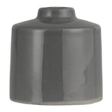 Kerzenhalter aus Keramik für Stabkerzen mit Ø22 mm, Grau, H80/Ø78 mm, Ib Laursen - luterne.shop