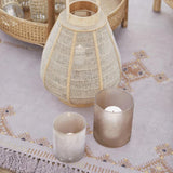 Kerzenhalter aus recyceltem Glas, Faded Rose, Frost-Look, H160/Ø130 mm, Ib Laursen - luterne.shop