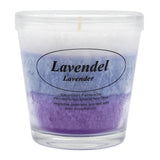 Duftkerze im Glas, Lavendel, 100% pflanzliches Stearin, KERZENFARM HAHN, mit reinen ätherischen Ölen, Brenndauer ca. 24h - luterne.shop