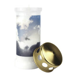 BOLSIUS-Motivkerze "Himmel", 67/173 mm, Brenndauer ca. 60h, Lieferumfang 3 Stück, Grabkerzen - luterne.shop