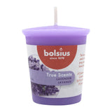 TRUE SCENTS, Duftvotivkerze, Französischer Lavendel, BOLSIUS, 53/45 mm, Brenndauer ca. 15h, 12 Stück pro Verpackung - luterne.shop