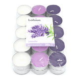 Duft-Teelichter, mehrfarbig, Französischer Lavendel, BOLSIUS, Ø38 mm, Brenndauer ca. 4h, 30 Stück pro Verpackung - luterne.shop