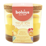 TRUE JOY, Sunny Edition, Duftkerze im Glas, Spring Blossom, mit veganem Wachs, BOLSIUS, 66/83 mm, Brenndauer ca. 21h - luterne.shop