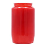 MONULUX-Glasöllicht, 100% reines Pflanzenöl, Rot, Brenndauer ca. 60 Stunden, 95/55 mm, Karton mit 20 Stück - luterne.shop