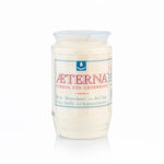 AETERNA-Öllicht, 100% reines Pflanzenöl, Weiß, Nr. 2, Brenndauer 3 Tage, 98/58 mm, Karton mit 20 Stück