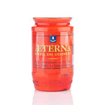 AETERNA-Öllicht, 100% reines Pflanzenöl, Rot, Nr. 3, Brenndauer 3 Tage, 98/58 mm, Karton mit 20 Stück