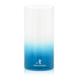 Grablampenschutzglas für große Grabkerzen, hitzebeständig, 150/75 mm, mit blauem Farbverlauf - luterne.shop