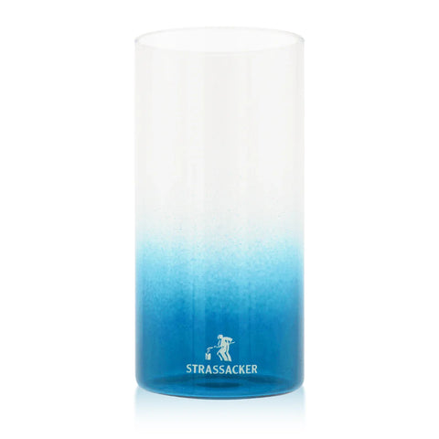 Grablampenschutzglas für große Grabkerzen, hitzebeständig, 150/75 mm, mit blauem Farbverlauf - luterne.shop