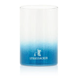 Grablampenschutzglas für kleine Grabkerzen, hitzebeständig, 100/65 mm, mit blauem Farbverlauf - luterne.shop